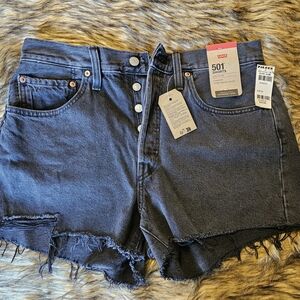 Levi's Women's Black Jean Shorts